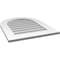 Ekena Millwork Round Top Surface Mount PVC Gable Vent: Non-Functional, w/ 3-1/2"W x 1"P Standard Frame, 22"W x 28"H GVPRT22X2801SN - alternate 2